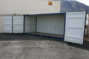 Bleekers side load roll off storage 20foot 300px